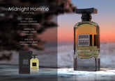 Midnight Intense For Men By Anfar Extrait De Parfum Spray 3.4 oz
